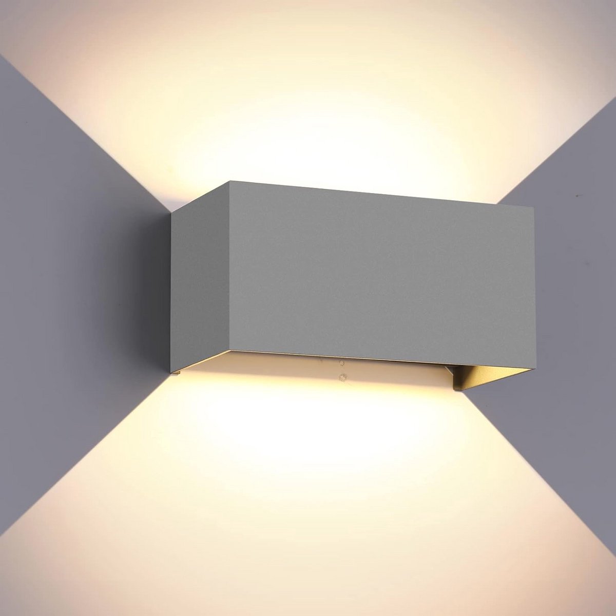 24W Moderne Wandlamp voor Binnen en Buiten met Verstelbare Stralingshoek - Koud Wit Waterdicht IP65