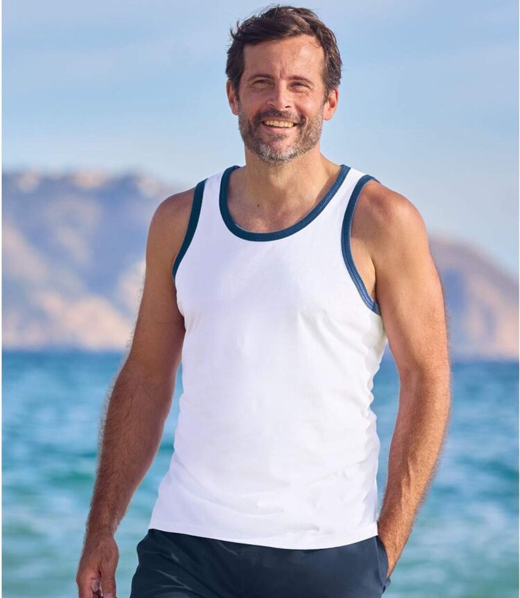 ATLAS FOR MEN - Set van 3 tanktops Beach Sport - Heren - Verkrijgbaar in grote maten - L