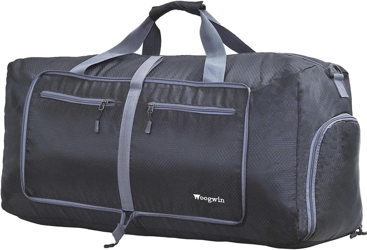 Opvouwbare 60L Reistas voor Weekend of Gym - Waterdichte Sporttas met Schoenenvak
