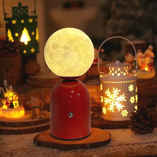 Oplaadbare LED Bedlamp met 3 Kleuren Touchfunctie - Draadloze Tafellamp voor Thuis en Feesten — afbeelding 2