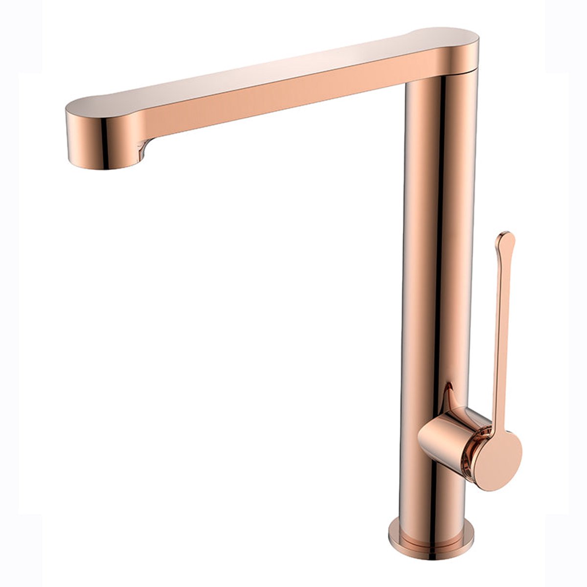 Hudor Keukenkraan - Model 015 Rose Goud - Draaibare Uitloop - Premium Messing - Pénée Collectie - Moderne Keuken Kraan