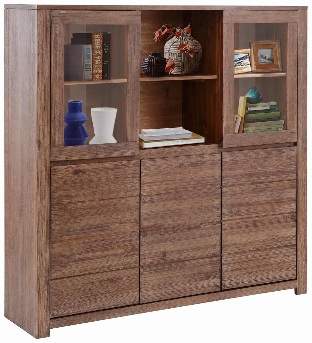 Wally-Highboard - 5-deuren - Bruin Acacia