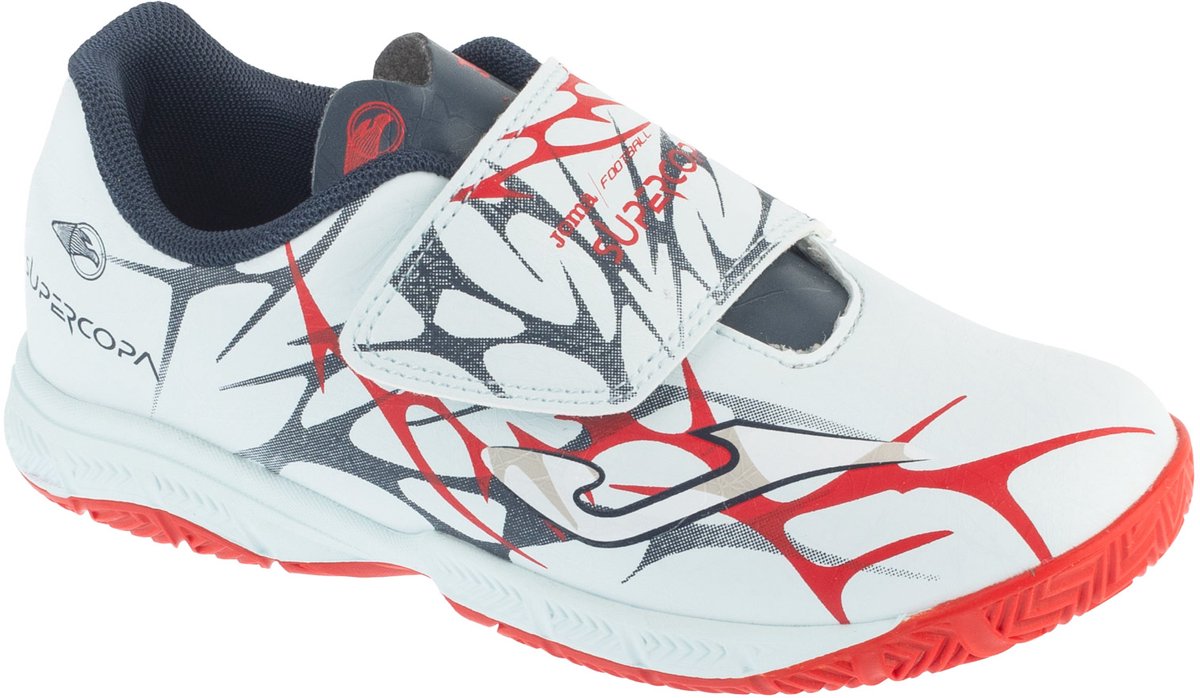 Joma Super Copa Jr 25 SCJW INV, voor een jongen, Wit, Indoorschoenen, maat: 29