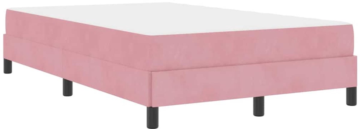 Tweepersoonsbed | Dubbelbed | Volwassenenbed | Boxspringbed met matras met matras Roze 120 x 190 cm Fluweel