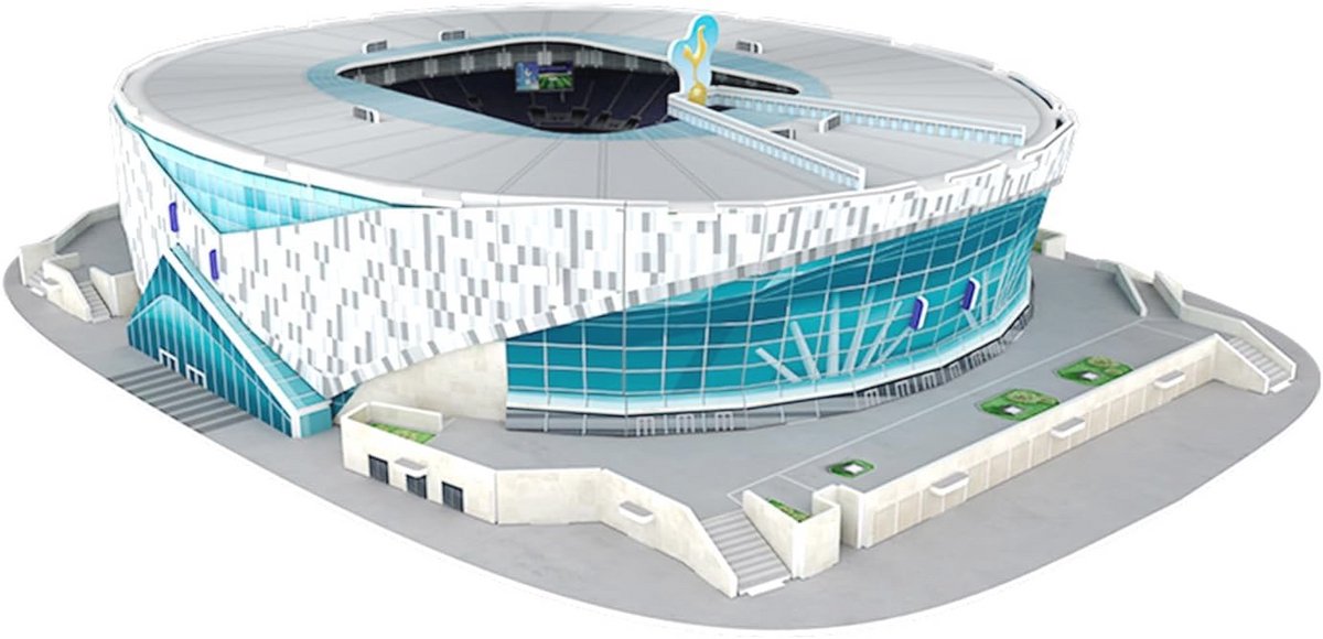 3D Voetbalstadion Puzzel - Bouwpakket voor Kinderen en Volwassenen - Creatieve Modelbouw Set met 69 Elementen
