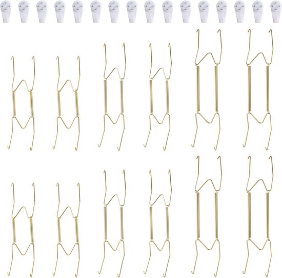 VENEKA 32x Plaat Hangers voor De Muur 6 8 10 12 Inch