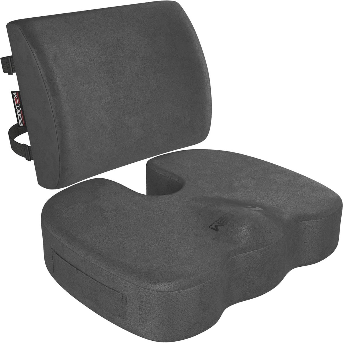 Zitkussen en Lendensteun voor Bureaustoel - Comfortabel Memory Foam Kussen voor Gaming en Auto