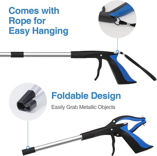 Telescopische Tang, Vouwbare Grijptang, 81 cm, Afvalverzamelaar, Ergonomisch Gereedschap van Merkloos	 — afbeelding 5