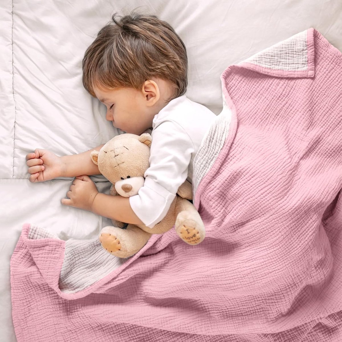 Stunq® Ademende Babydeken van Katoen - Zacht en Comfortabel voor Alle Seizoenen