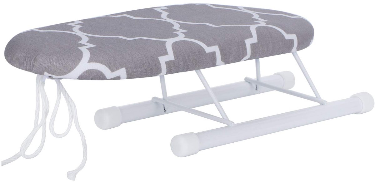 Strijkplank, multifunctionele opvouwbare tafelstrijkplank met afneembare, wasbare hoes, antislip kunststof voethoes, ruimtebesparend, 10,2 x 4,3 x 3,1 inch (klassiek)