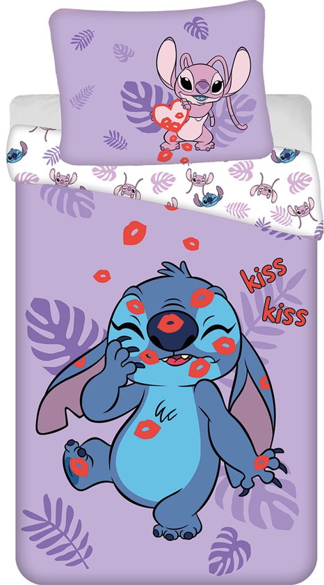 Stitch & Angel dekbedovertrek Wave 140 x 200 cm - 70 x 90 cm - katoen