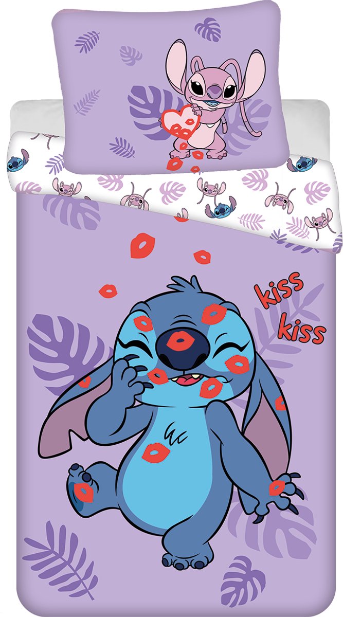 Stitch & Angel dekbedovertrek Wave 140 x 200 cm - 70 x 90 cm - katoen