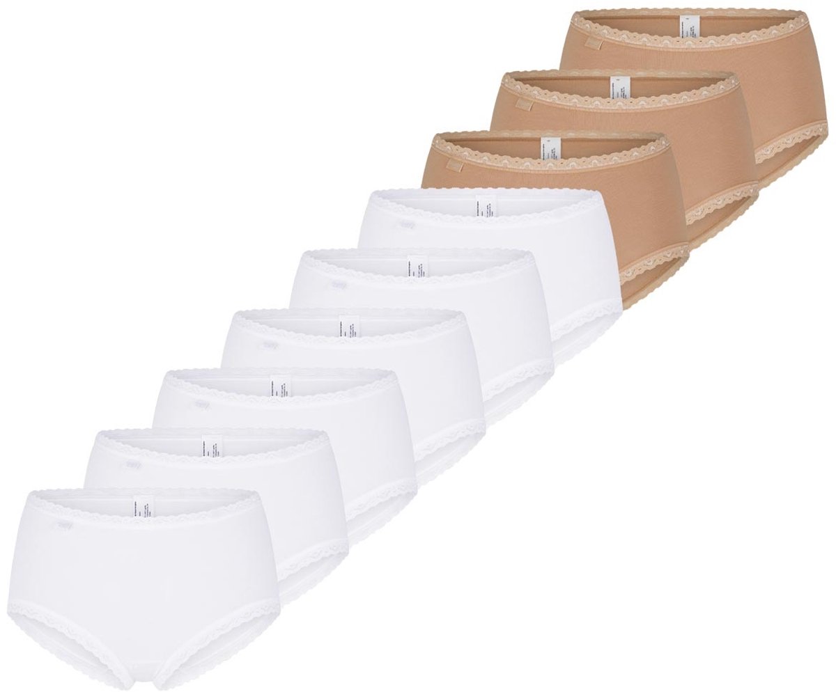 sloggi Dames midi slip 9 pack 24/7 Cotton Lace