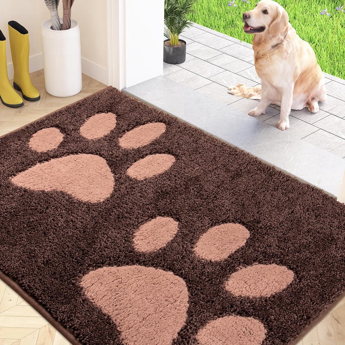 Stunq® Duurzame Absorberende Entree Mat - 60 x 90 cm - Voor Binnen en Buiten Gebruik