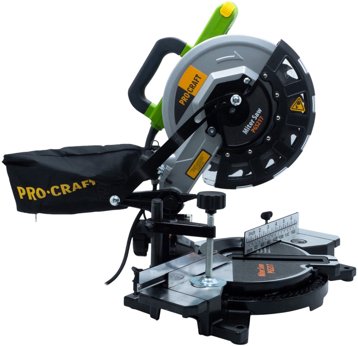 Procraft PGS217 afkortzaag 1400 watt 210 mm + zaagblad