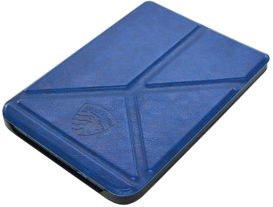 Origami Sleepcover - Hoesje Geschikt voor Kobo Clara BW - Book Case Hoes Cover - Marine Blauw - ereader hoesje - cover van Origami Sleepcover — afbeelding 3