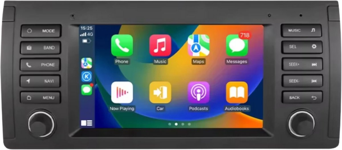 Autoradio met bluetooth - Carplay - Voor BMW X5 E53/ E39/ M5 (1996-2003) - Geschikt voor Apple en Android - Stereo - Navigatie - Navigatiesysteem auto - 2GB 32GB