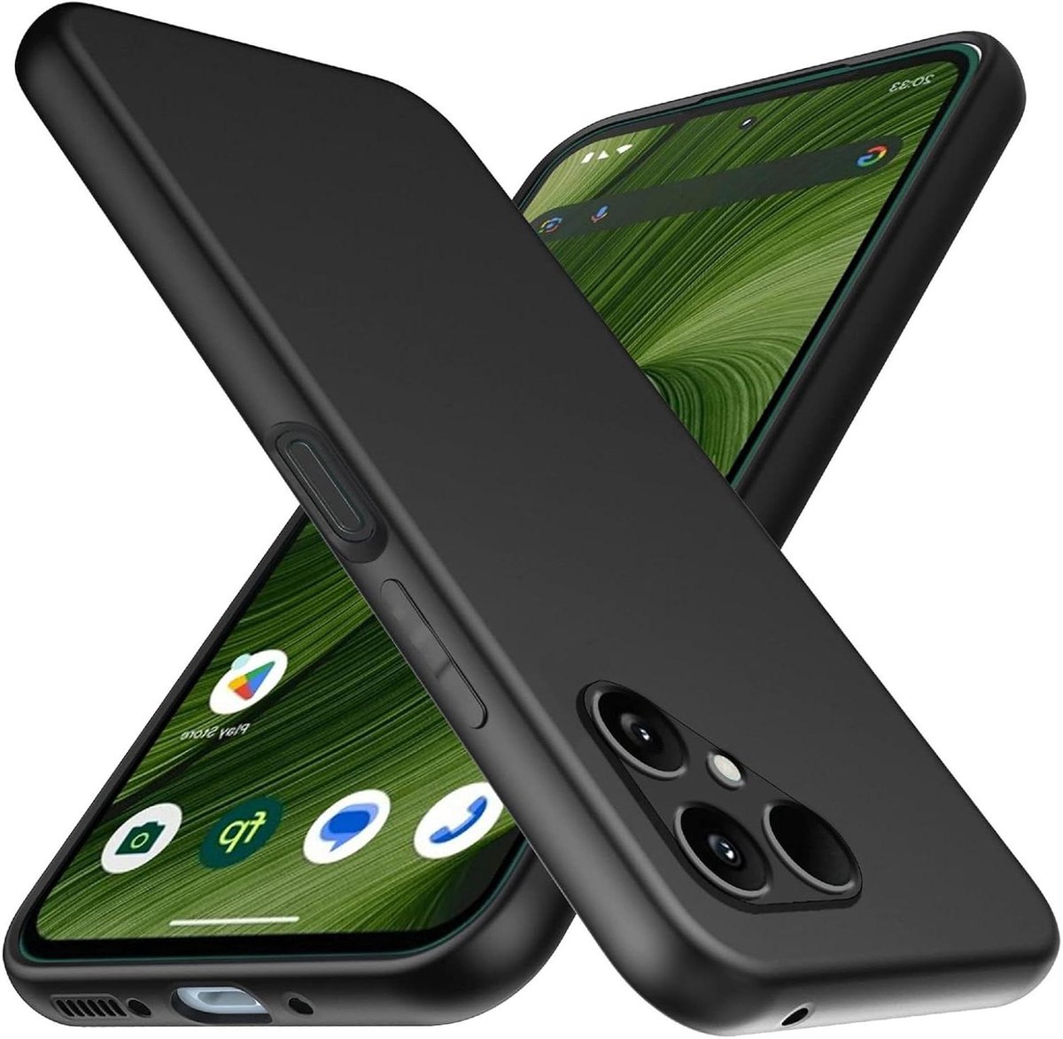 Provento - Beschermhoes voor FairPhone 6 - TPU ultradun - Anti-vingerafdruk - Slijtvast - Antislip - Zwart