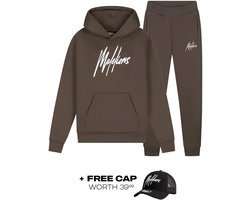 Malelions essentials tracksuit in de kleur grijs.