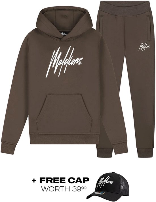 Malelions essentials tracksuit in de kleur grijs.