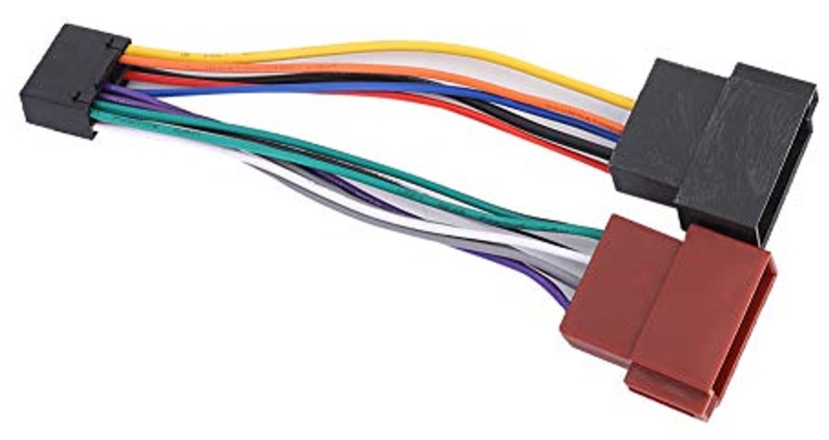 Auto Aukson Adapter aansluiting kabelboom ISO test universele kabel bus 16-pins aansluiting kabelboom radio opmerkelijke verlengadapter voor luidsprekers voor NC