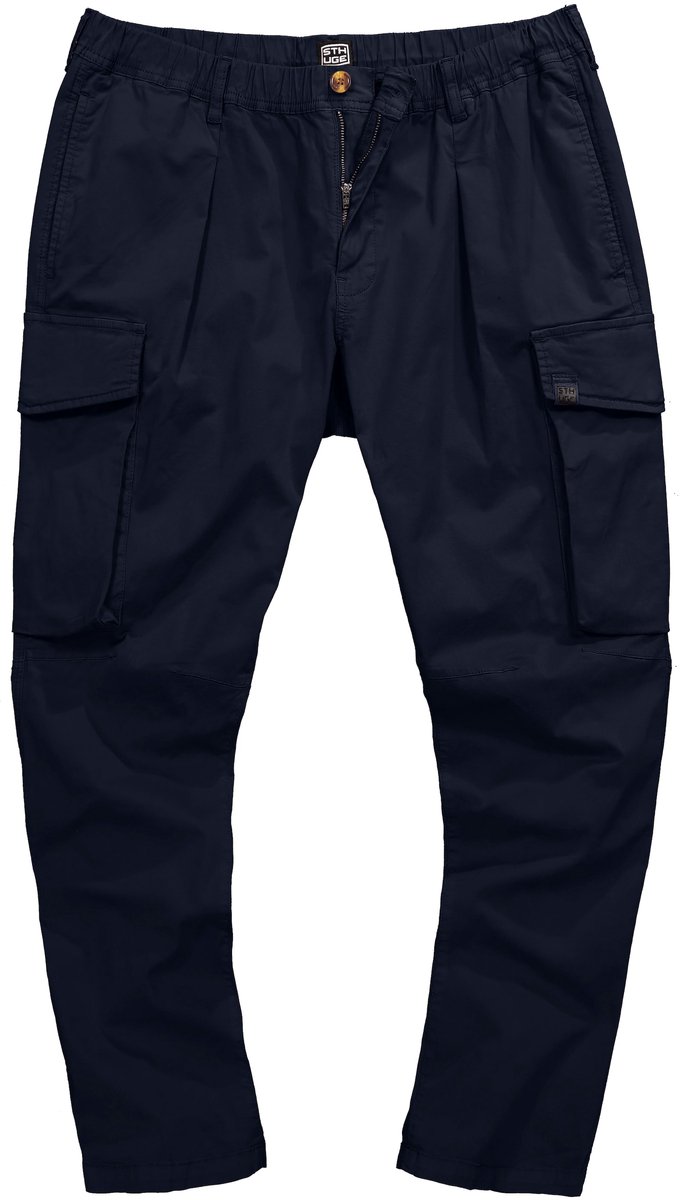 STHUGE - Heren - Cargobroek Buik-Fit Baggy-Fit - Donkermarine - Maat 70