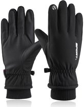 Winter Gloves - Cycling Gloves - Winter Touchscreen Gloves - Warm - Windproof - Waterproof - Waterdichte Handschoenen - Skihandschoenen - Warm en Winddicht - 1 Paar - One size fits all - Voor Heren en Dames in Zwart Zwart