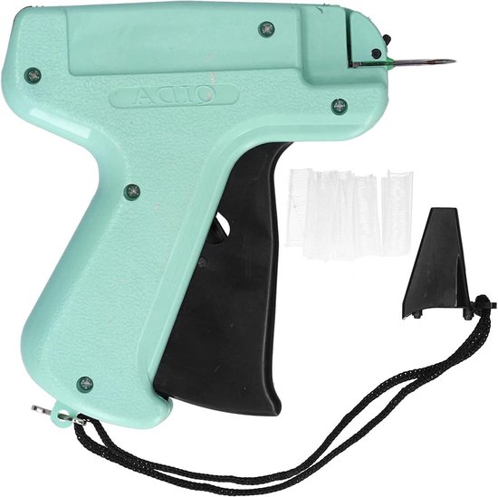 QWORK® Rapid Fence Tang Bevestiging van dun gaas, met kunststof handvat en magazijn, tuinhek tang draadoogtang 600 clips voor draadbevestigingstang