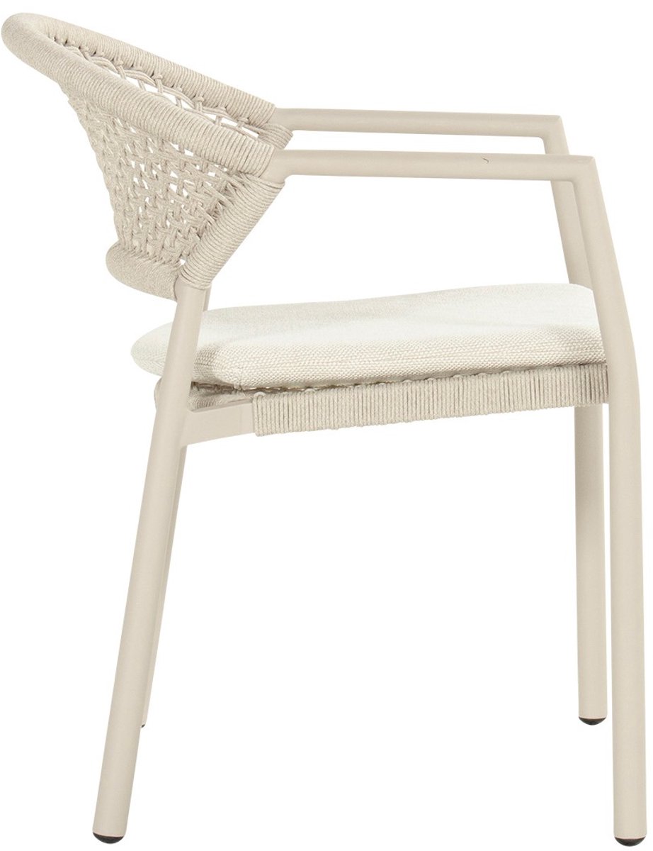 Hartman Taragona chaise de jardin empilable rope dining - Sable