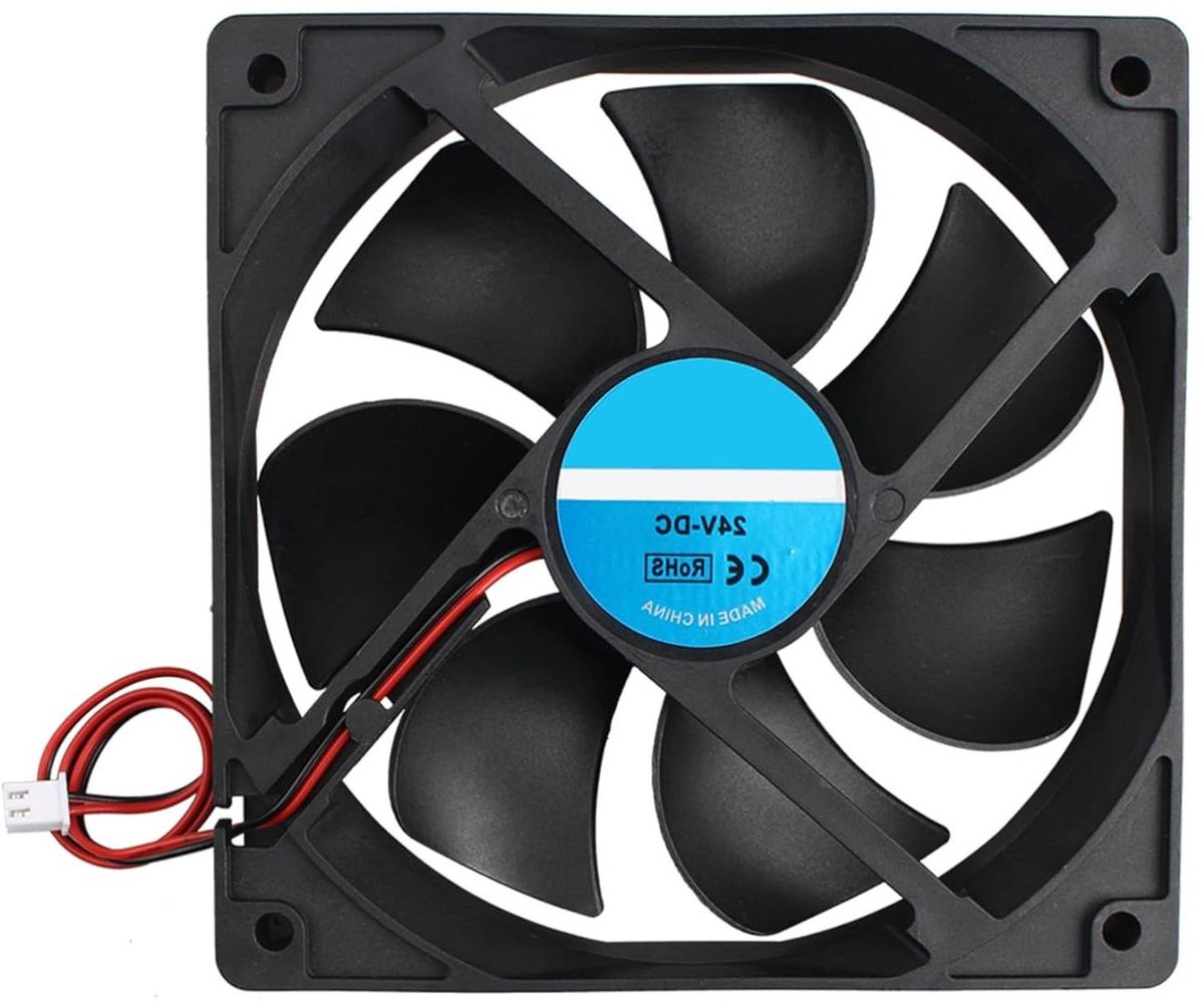 Eamber - Stille koelventilator 120 x 120 x 25 mm voor CPU-systeem - 24V - Borstelloze ventilator - 3D Printer PC CPU - Computerkasten