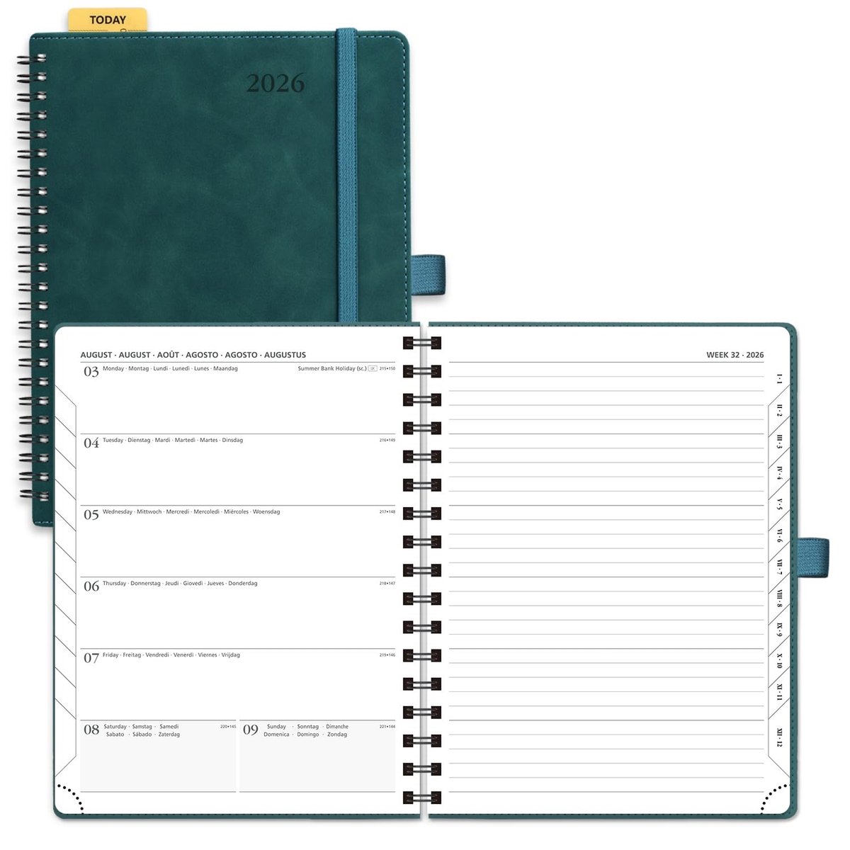 IMPERATORIS® Weekkalender/Weekplanner 2026