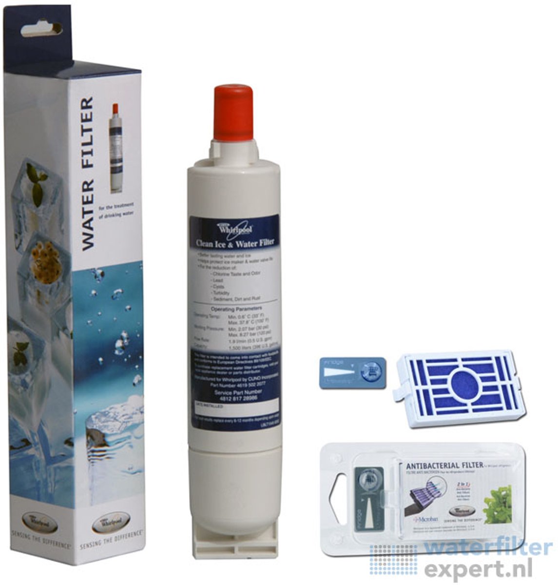 Whirlpool Waterfilter & Luchtfilter SBS200 / ANT001 (set)