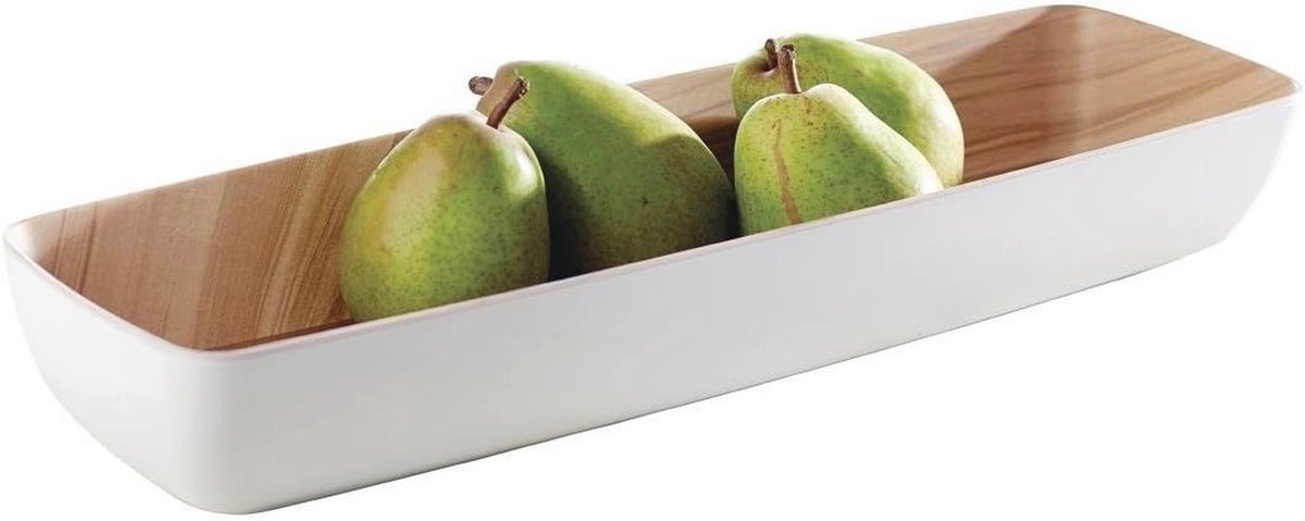 Bijna onbreekbare melamine schaal - Stabiele kunststof fruitschaal en broodmand, 53 x 16,2