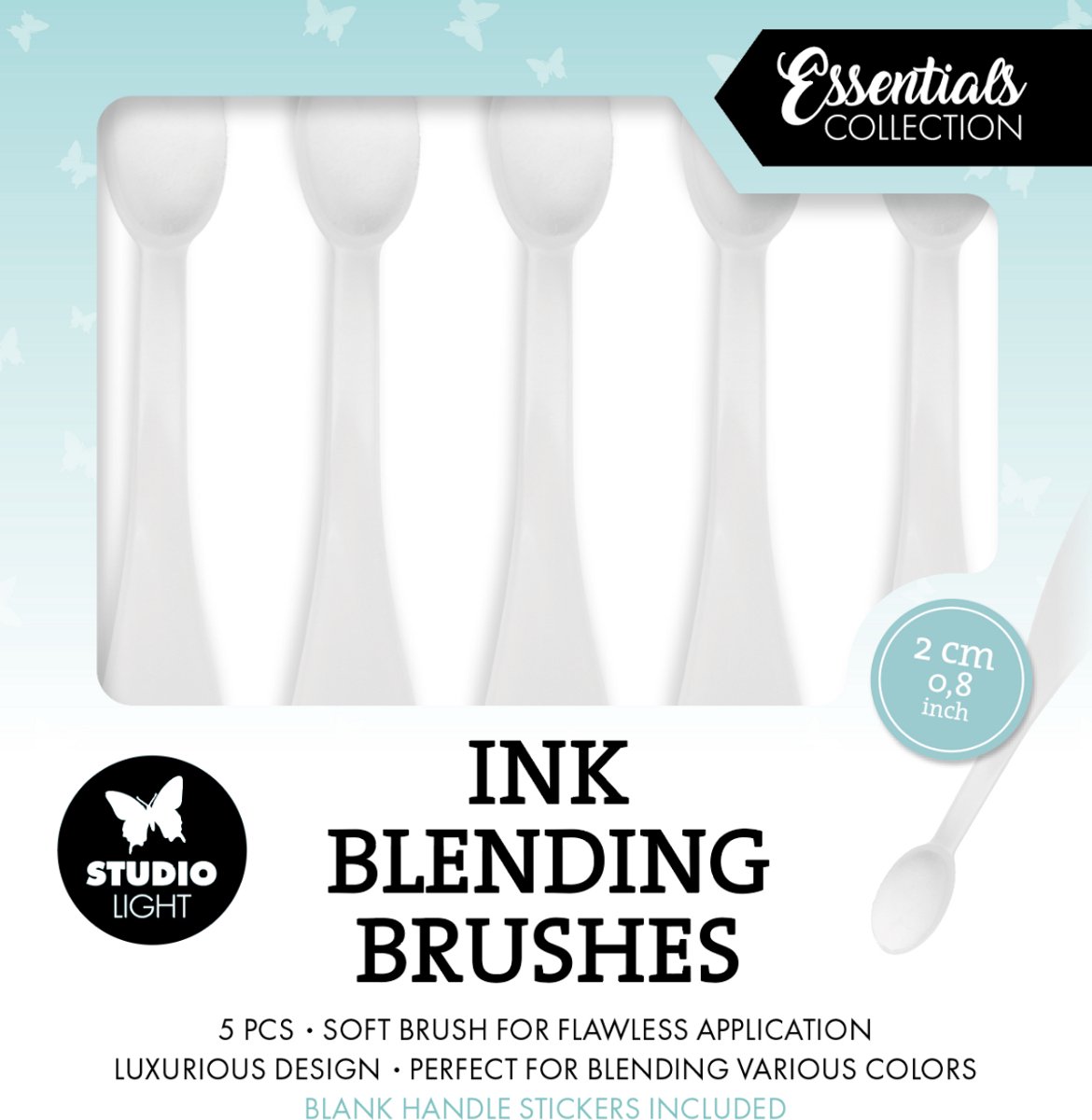 Ink blending brushes 2cm 5 stuks