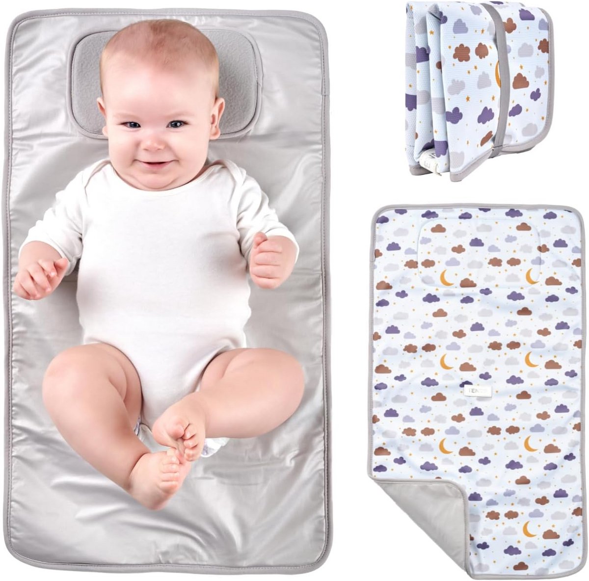 Waterdichte en Opvouwbare Reisverschoningsmat - Ideaal voor Babycomfort en Netheid, Perfect als Luiertas