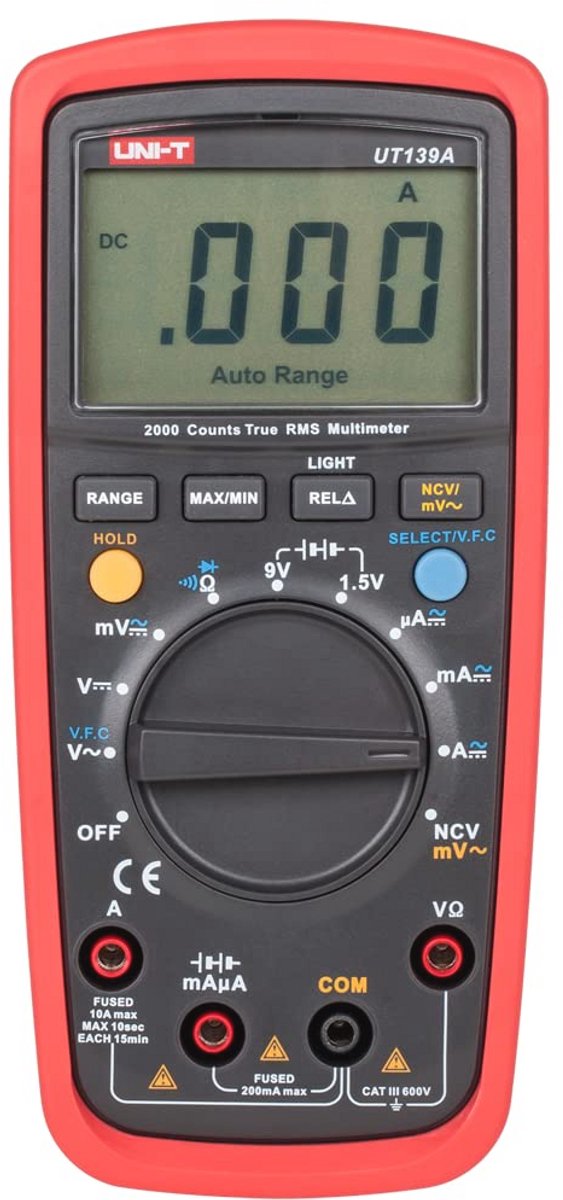True RMS Multimeter met LCD-Scherm voor Nauwkeurige Metingen