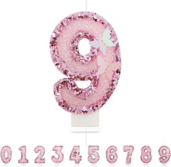 10 Stuks Acryl Taartdecoratie Cijfers 0-9 - Zilver - Glanzend - Herbruikbaar - Verjaardag, Bruiloft, Jubileum
