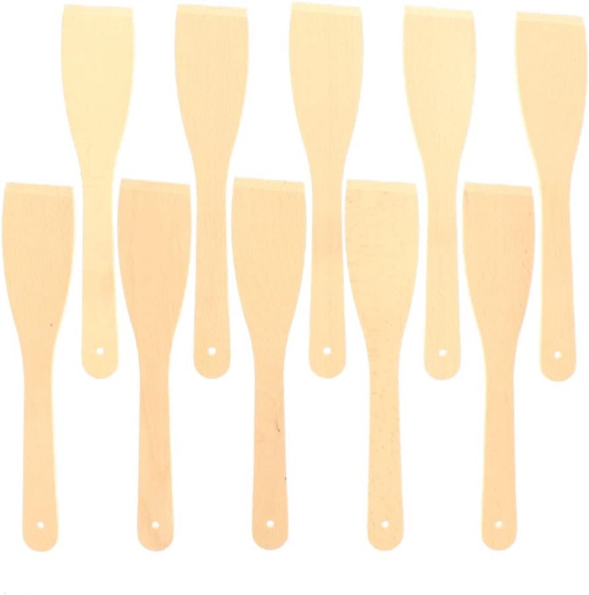 Spatel 30 cm - Set van 10 stuks van beukenhout