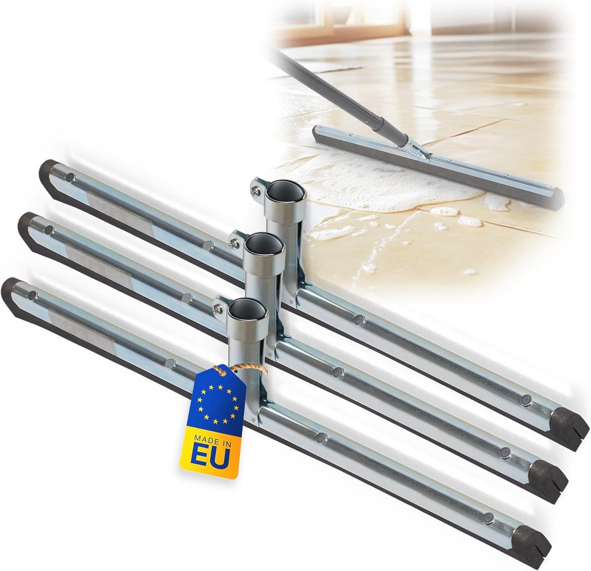 3x Tegeltrekker Waterafvoer voor Badkamer, Tuin en Oprit - Rvs XXL Brede Waterafvoerder