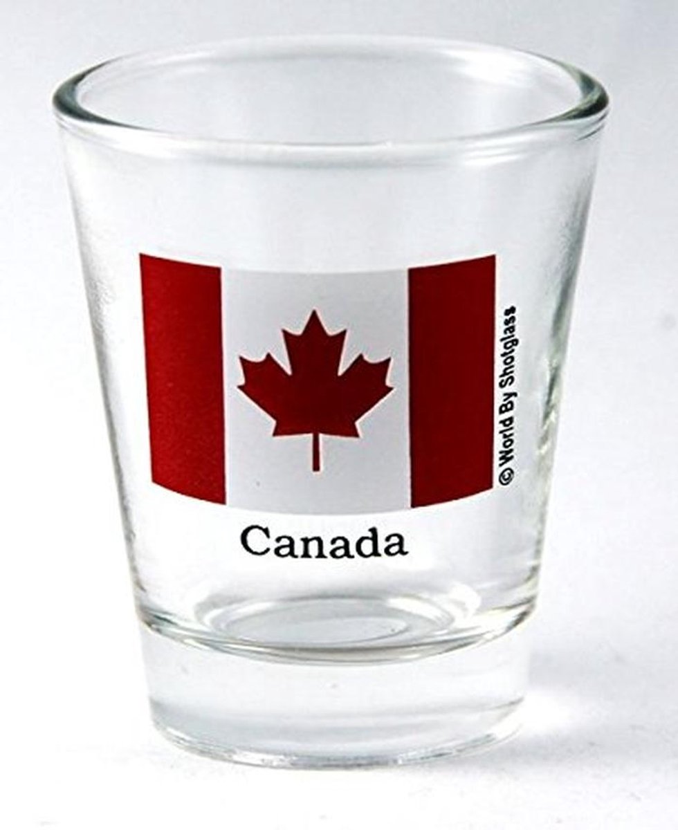 Shotglazen met Canada Vlag - Souvenir Collectible