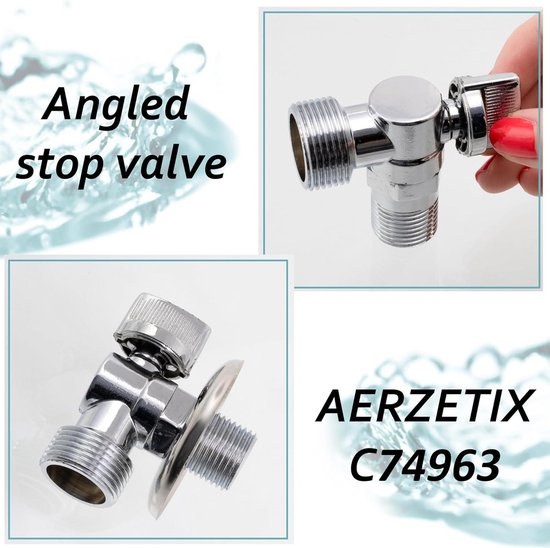 smardy afsluitkraan afsluitventiel adapter T-stuk 3/8x3/8x1/4 voor