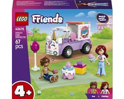 foto van LEGO Friends 42675 Eenhoorn taartenbezorgauto