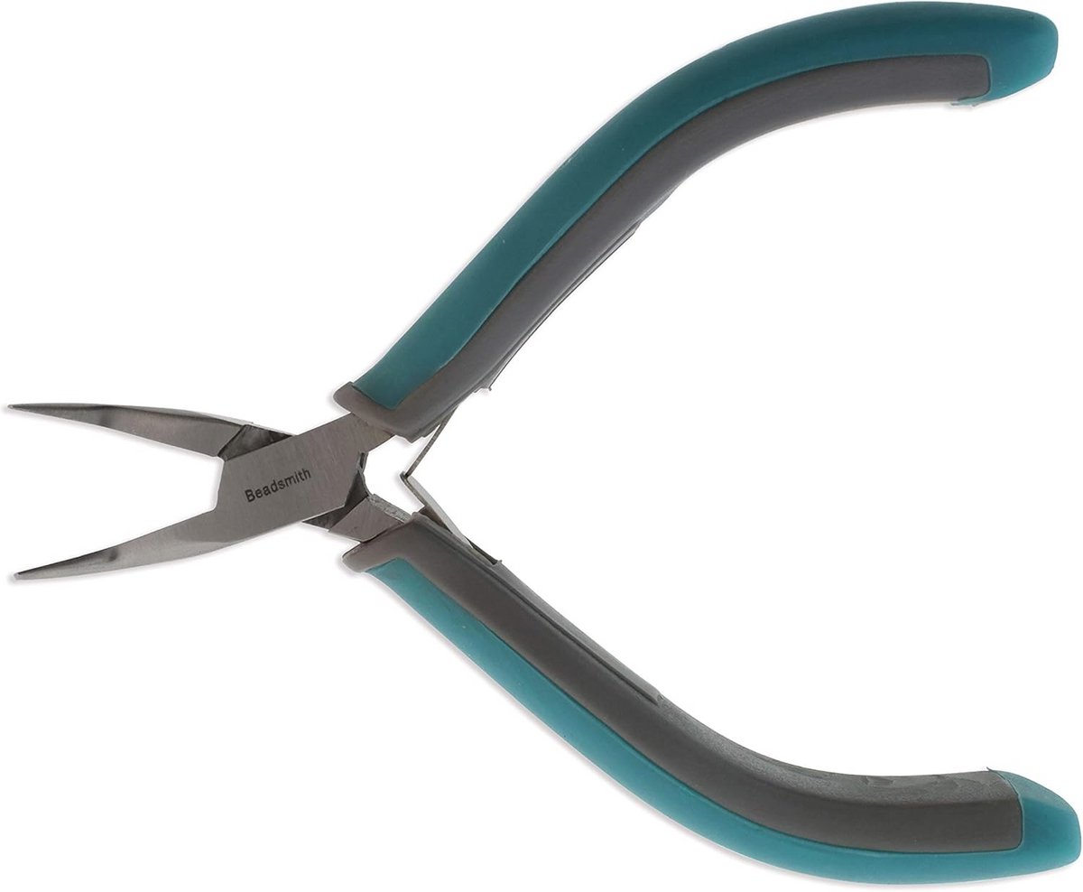 Curved Nose Pliers - 4.75 Inch Long for Precision Jewelry Making