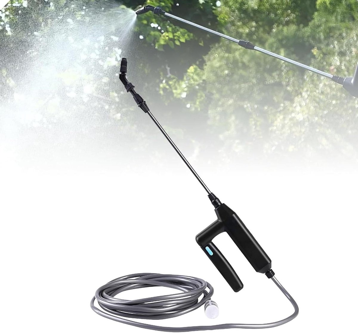 Allecta - Elektrische plantensproeier met telescoopstang en 5m slang voor tuinonderhoud