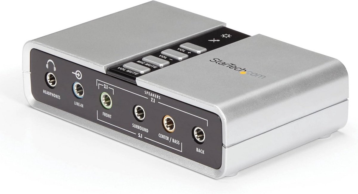 Externe USB Geluidskaart 7.1 met S/PDIF voor Laptop en Desktop