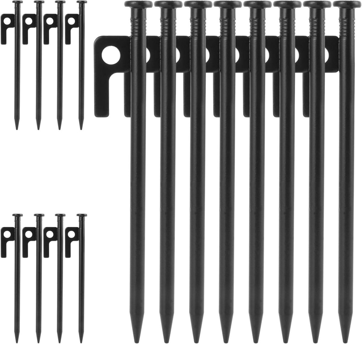 Allecta - Set van 16 stevige haringen van 20 cm voor tenten, trampolines en omheiningen