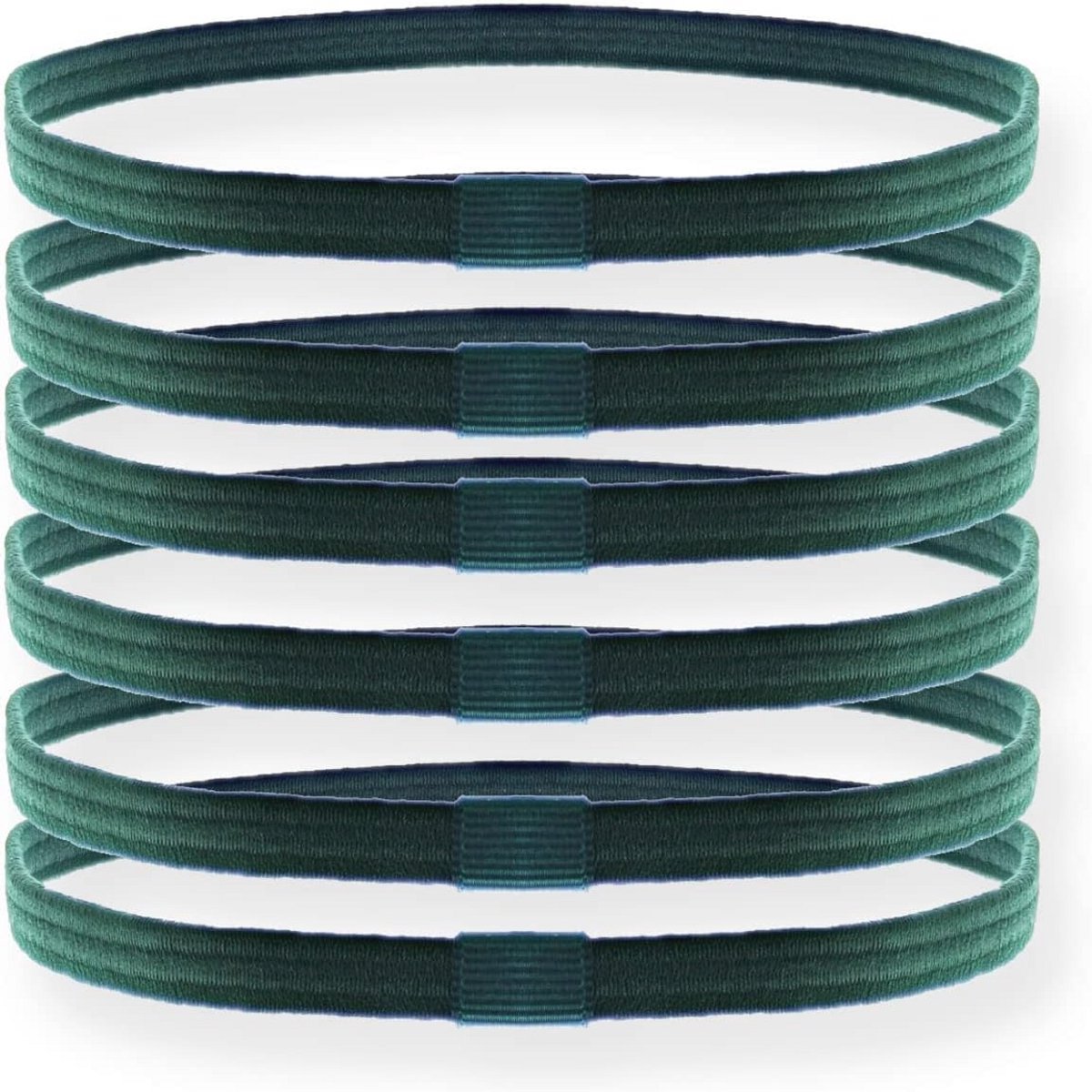Sporthoofdband Set van 6 - Zweetbanden en Antislip Haarbanden voor Sporten en Training