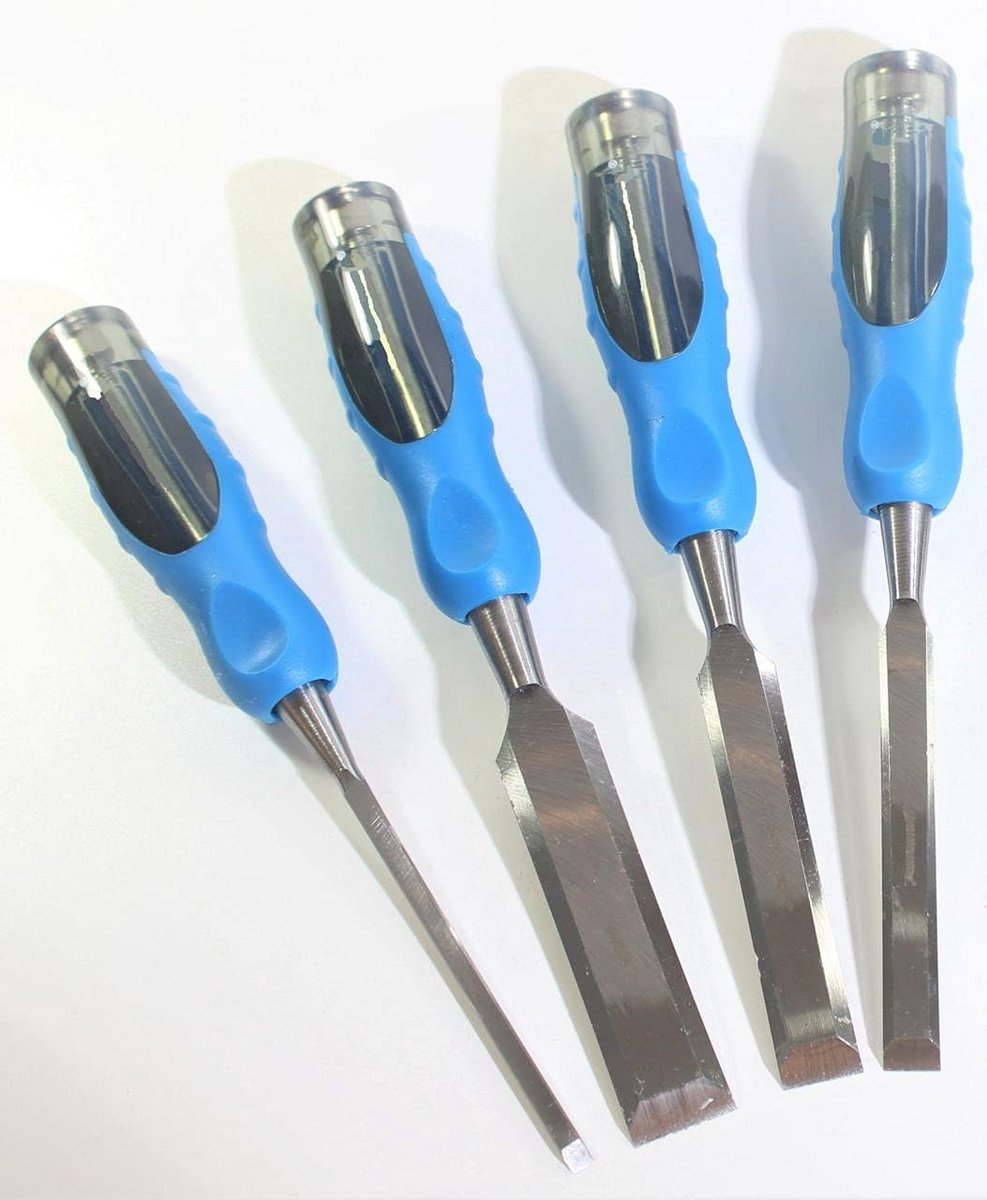 Professionele beitelset voor houtbewerking - 4 delige set met verschillende groottes