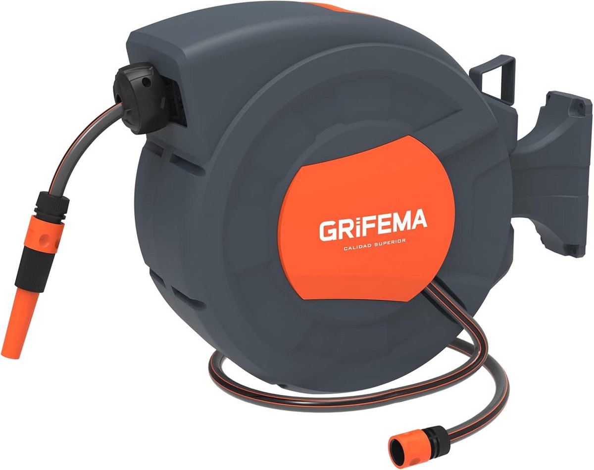 Automatische Slanghaspel voor Compressed Air met 180° Draaibaarheid en 25m Slang