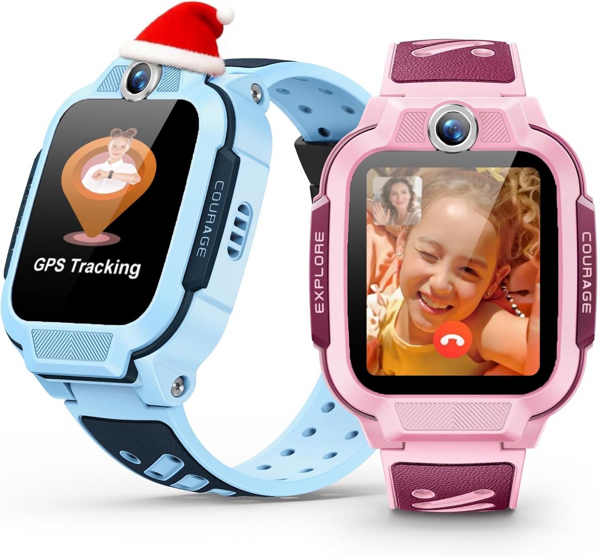 Kinder Smartwatch met GPS en Video Bellen - Waterdicht